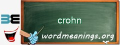 WordMeaning blackboard for crohn